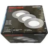 Briloner Einbauleuchte 3er Set rund silber