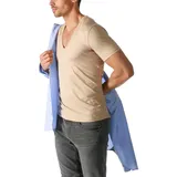 MEY Unterziehshirt "Dry Cotton Functional", Herren, Gr. 9, N-Gr, beige (natur), Single Jersey, Obermaterial: 57% Baumwolle, 38% Polyester, 5% Elasthan.