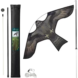 VOUNOT Vounot® Vogelschreck Falke Drachen, mit 4m Teleskopstange, Stil F