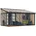 CANOPIA San Remo Alu grau Polycarbonat 3 mm / Dach HKP 8 mm 16,38 m2