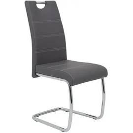 Hela Freischwinger »FLORA«, Set 2 St., Kunstleder, grau