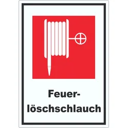 HB-Druck Feuerlöschschlauch Aufkleber A8 (52x74mm)
