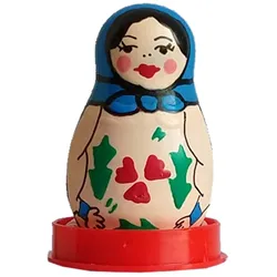 Scherzkondom «Matrjoschka» – handbemalt, russischer Partygag (1 Stück) 1 St