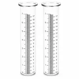DOITOOL 2 Stück Regenmesser Glas, Präziser Niederschlagsmesser für Garten