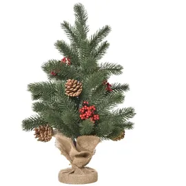 Homcom Weihnachtsbaum 50 cm mit 4 roten Beeren