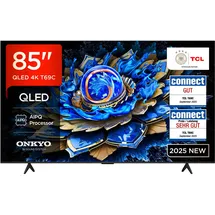 TCL 85T69C 85 Zoll QLED Fernseher, Smart Google Dolby Vision & Atmos, Motion Clarity, Google Assistant & Alexa)