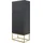 Selsey Veldio 50 x 0 x 0 cm 3 Klappen schwarz matt / schwarz