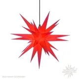 Herrnhuter Stern, Super-SET Stern + Kabel, Außen, 70cm, Rot, Adventsstern