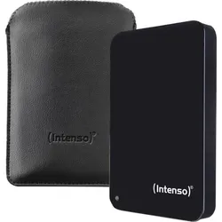 Intenso Memory Drive - 1 TB in schwarz + Tasche