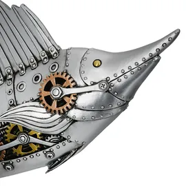 Gilde Figur Steampunk Sailfish silberfarben - (H) 36 cm | Gr.: onesize