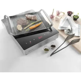 HENDI Grillplatte 39 x 26 cm Aluminium schwarz