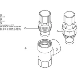 SYR Syrobloc Sicherheitsventil 8 bar, 1/2"