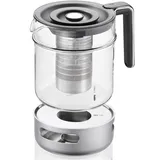 GEFU Teekanne T-PREP 1.500 ml Schwarz, Edelstahl Transparent