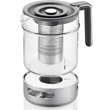 GEFU Teekanne T-PREP 1.500 ml Schwarz, Edelstahl Transparent