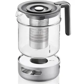 GEFU Teekanne T-PREP 1.500 ml Schwarz, Edelstahl Transparent