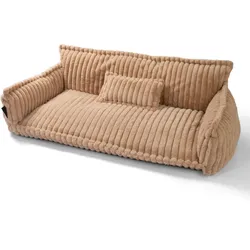Haustiersofa 'Chaffar' - Karamell - XXL (140cm)