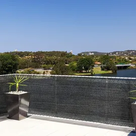 casa pura Zaunblende Marius 120 x 500 cm Anthrazit Polyethylen