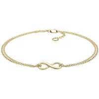 Elli PREMIUM Infinity Unendlichkeit Symbol 375 Gelbgold Armbänder &