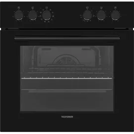 Telefunken ECH65A-B2 Einbauherd-Set | Backofen mit Grill & Umluft | Glaskeramik-Kochfeld