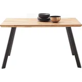 MCA living Esstisch »Zeballos, TOPSELLER!«, (1 St., Holztisch), Tischplatte aus Zerreiche, Schweizer Kante, belastbar bis 100 Kg