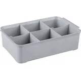Curver Aufbewahrungsbox HANDY 27,5 x 17,5 x 7,5 cm 1-tlg. silber