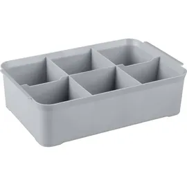 Curver Aufbewahrungsbox HANDY 27,5 x 17,5 x 7,5 cm 1-tlg. silber