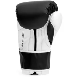 EVERLAST Powerlock OG Boxhandschuhe (Schwarz/Weiß), Boxsack-, Training & Sparring-Handschuhe mit Klettverschluss, Schaumstoffpolsterung, ergonomischer Griff – authentische Everlast Ausrüstung
