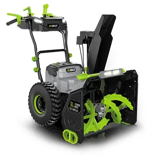 EGO SNT2400E 61 cm zweistufiges Schneefräsen Kit inklusive 2x 7,5Ah Akku & 2x Schnellladegerät