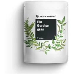 Bio Gerstengras Pulver 500g – 100% nachhaltig angebaut in Deutschland – für grüne Smoothies – wiederverschließbarer Beutel – Rohkostqualität, vegan, ohne unnötige Zusätze – laborgeprüfte Qualität 500 g