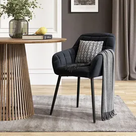 Vicco Esszimmerstuhl Relio Polyester schwarz