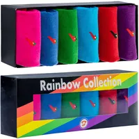 CHiLI Lifestyle Socks Chili Lifestyle Rainbow Geschenkbox 6 Paar Socken Baumwolle Weichbund