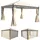 MCW Pergola Calpe 4 x 4 m inkl. Seitenwand creme