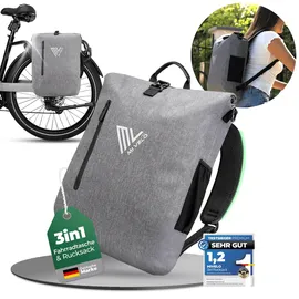 MIVELO 3in1 Fahrradtasche Gepäckträgertasche lila