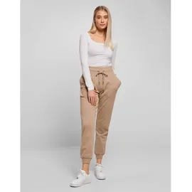URBAN CLASSICS Ladies Organic High Waist Sweat Pants - Schwarz