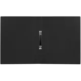 IDENA Ringbuch A4, PP schwarz