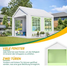 Thanaddo Partezelt 3 x 3 m Weiß