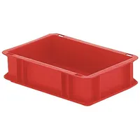 La-Ka-Pe Transport-Stapelkasten B300xT200xH75 mm rot, geschlossen ohne Griffloch
