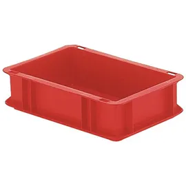 La-Ka-Pe Transport-Stapelkasten B300xT200xH75 mm rot, geschlossen ohne Griffloch