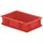 La-Ka-Pe Transport-Stapelkasten B300xT200xH75 mm rot, geschlossen ohne Griffloch
