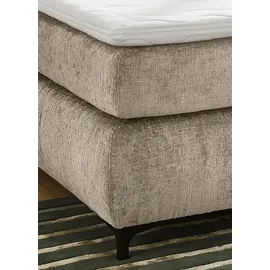 Jockenhöfer Boxspringbett JOCKENHÖFER GRUPPE "Beatrice erhältlich in 140 & 180cm Breite", beige (beige 460, 29), B:153cm L:222cm, Bezug Bett: Microfaser (100% Polyester);Topper und Matratzenspiegel: 100% Polyester, Komplettbetten, Boxspringbett,