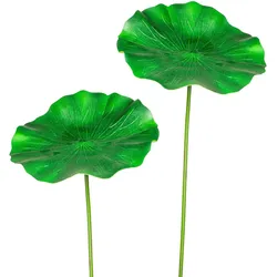 Kunstzweig CREATIV GREEN "Lotusblatt", grün, B:47cm H:100cm, Kunststoff, Kunstpflanzen, 2er Set