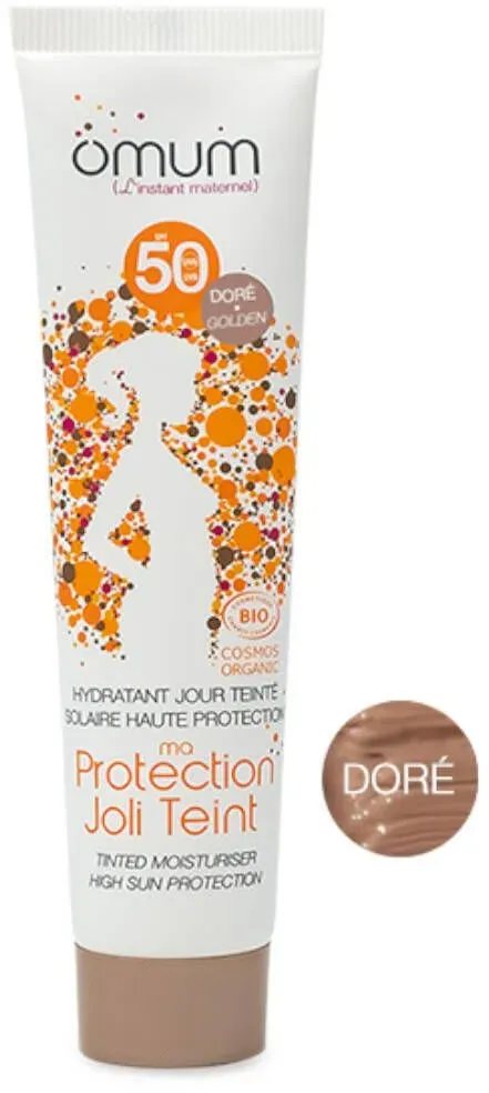 Omum Ma Protection Joli Teint Getinte Hydraterende Crème Dorée Spf50 Bio 40 ml Crème