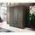 lookway Drehtürenschrank NELA 155 x 200 x 51 cm Grau
