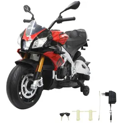 Elektro-Kindermotorrad JAMARA "Ride-on Aprilia Tuono V4 1100RR", rot, Elektro-Kinderfahrzeuge, KinderB:53cm H:70cm T:108cm, B:53cm H:70cm T:108cm