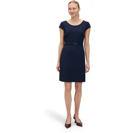 Betty & Co Etuikleid mit Gürtel Blau 34
