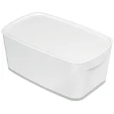 Aufbewahrungsbox 31,8 x 19,1 x 12,8 cm 1-tlg. weiß/grau
