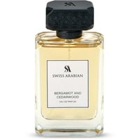 Swiss Arabian Bergamot and Cedarwood Eau de Parfum für Männer 100ML – Eine kühne Fusion aus würzigem Zitrus und erdigen Hölzern – Ein belebender und raffinierter Duft