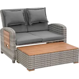 Greemotion Bahia Tobago Rattan-Lounge grau