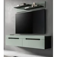 Inn.furn TV-Lowboard und Wandboard in Salbei und Grau 170