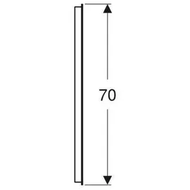 Geberit Option Basic Square Lichtspiegel, Beleuchtung oben, 502807001